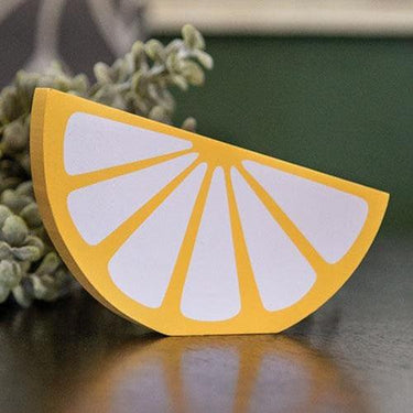 Chunky Wooden Lemon Slice Sitter - The Fox Decor